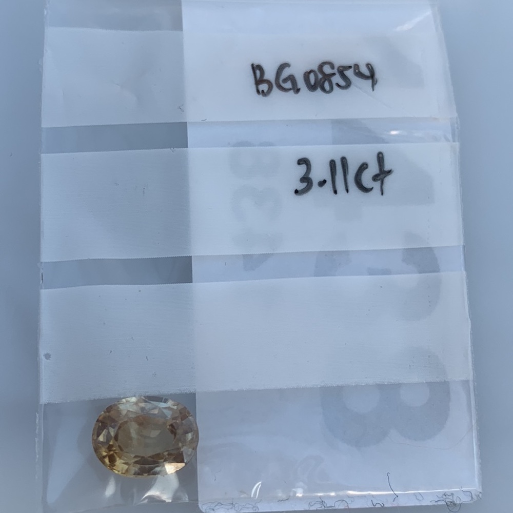 Yellow Zircon 3.11Ct Oval Cut Natural Golden Yellow Zircon - Picture 11 of 17